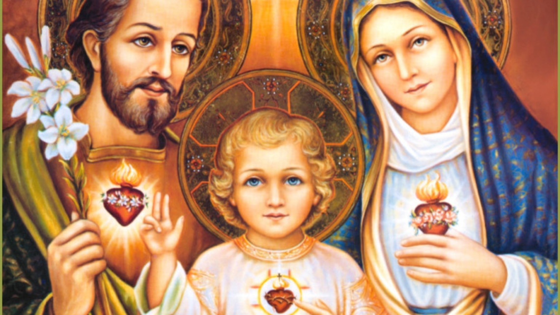 Holy Family Three Hearts