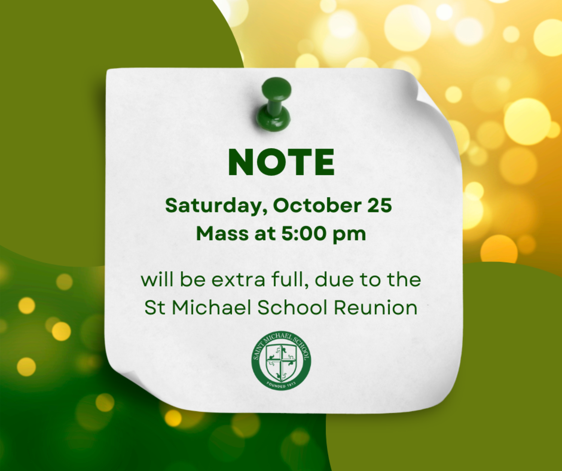 1025 School Reunion Mass