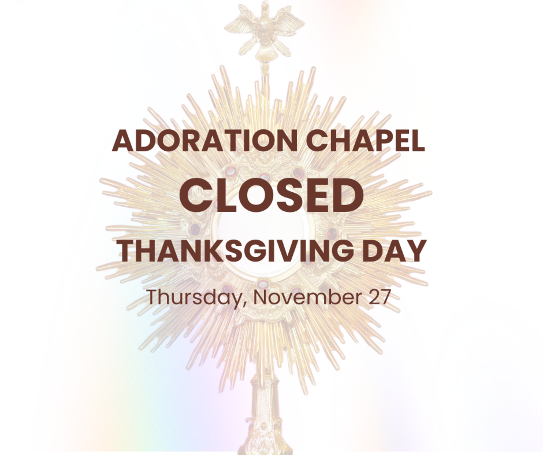 Adoration Closed 2025