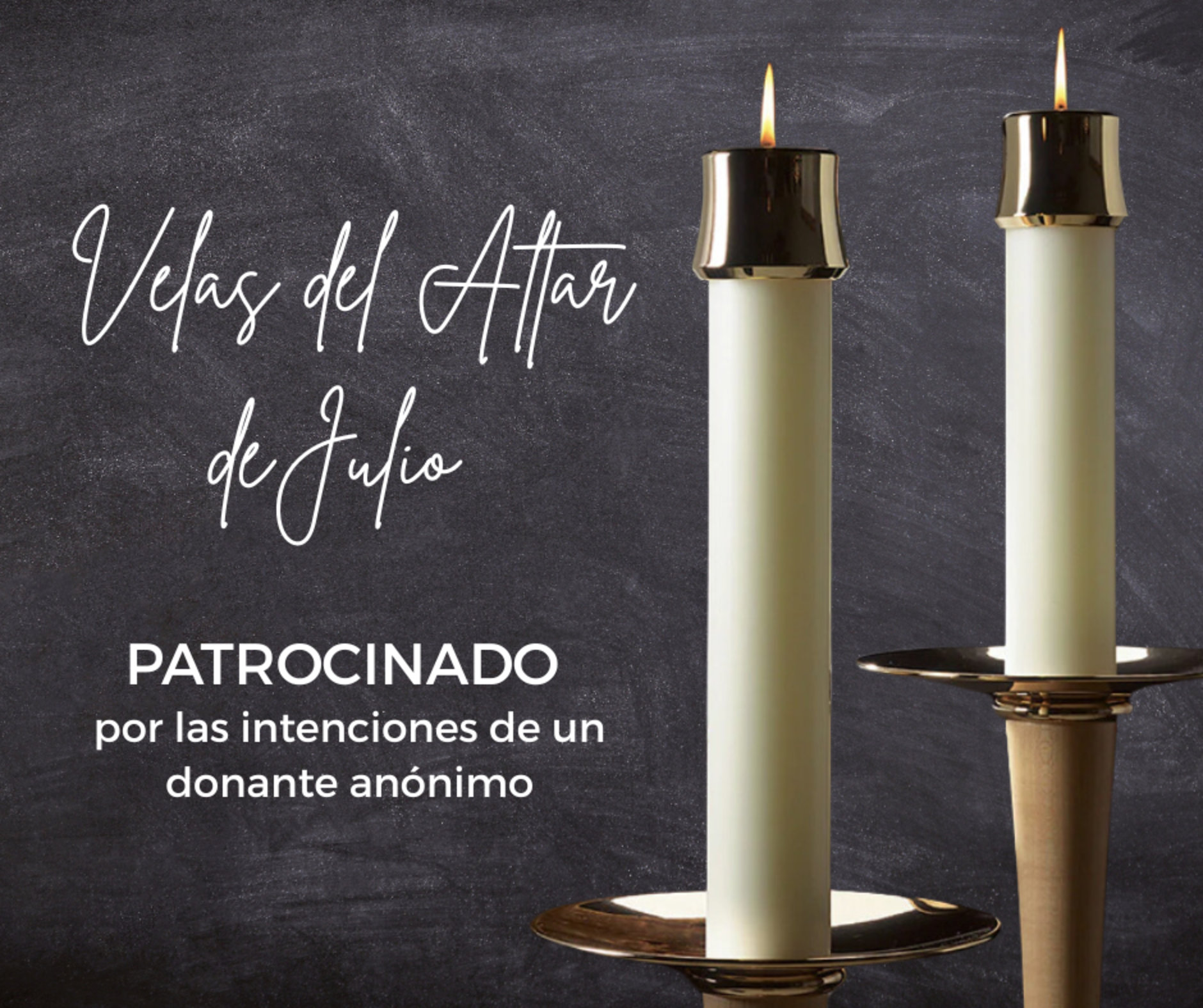 Altar Candle July Spanish