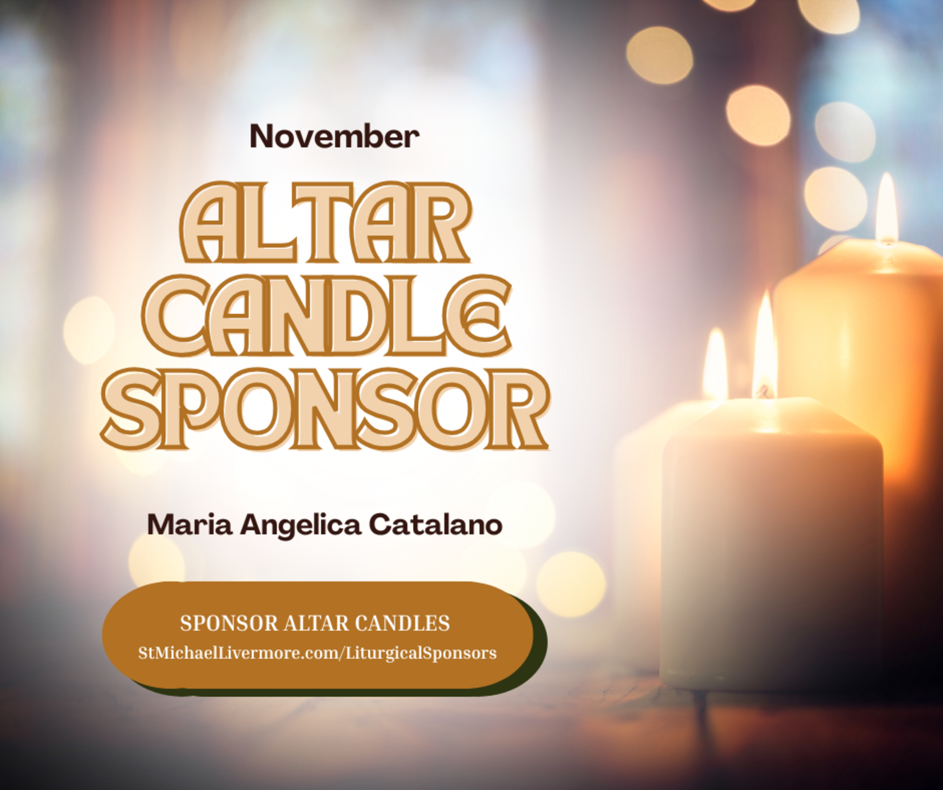 Altar Candle November English