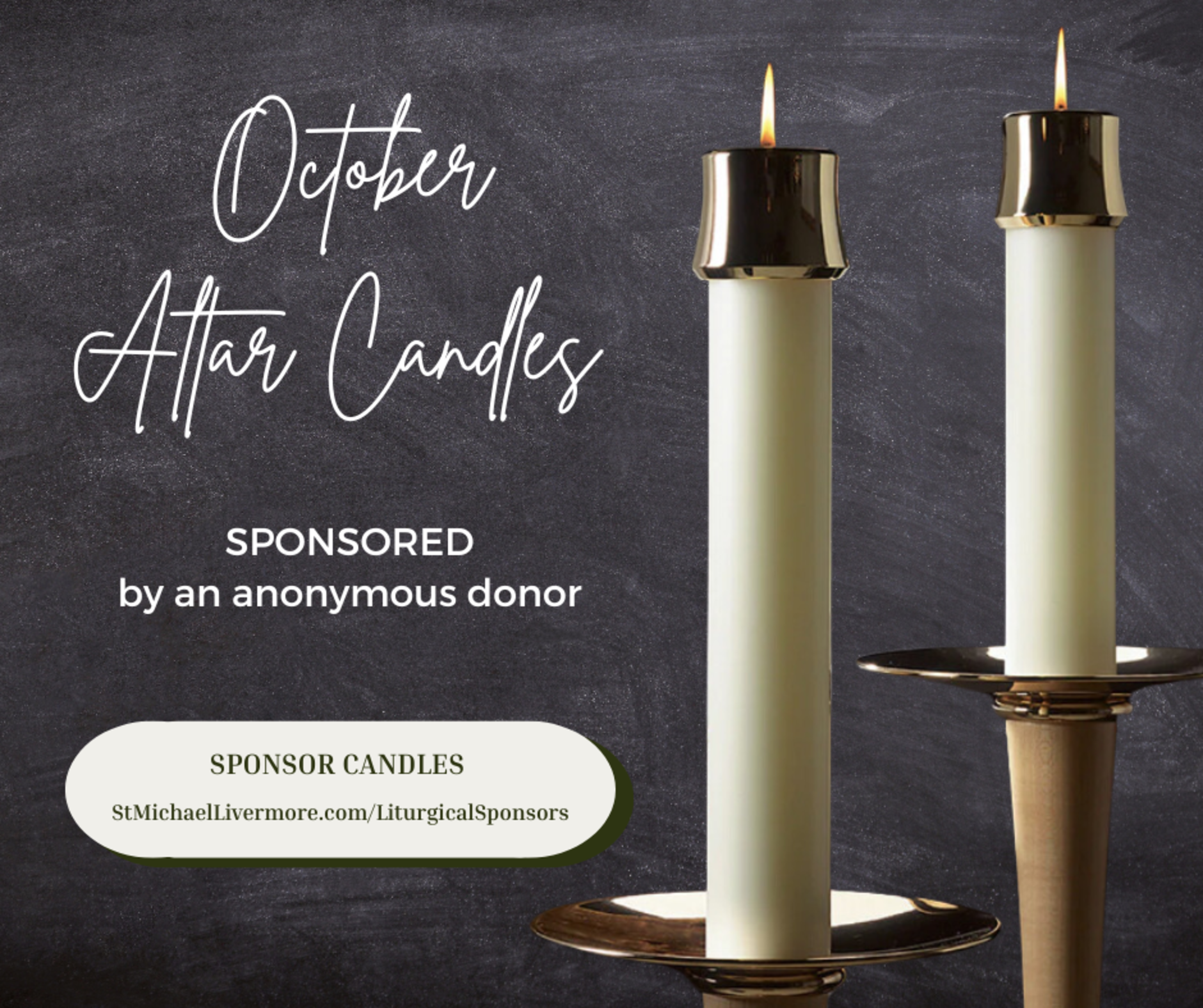Altar Candle Octubre English