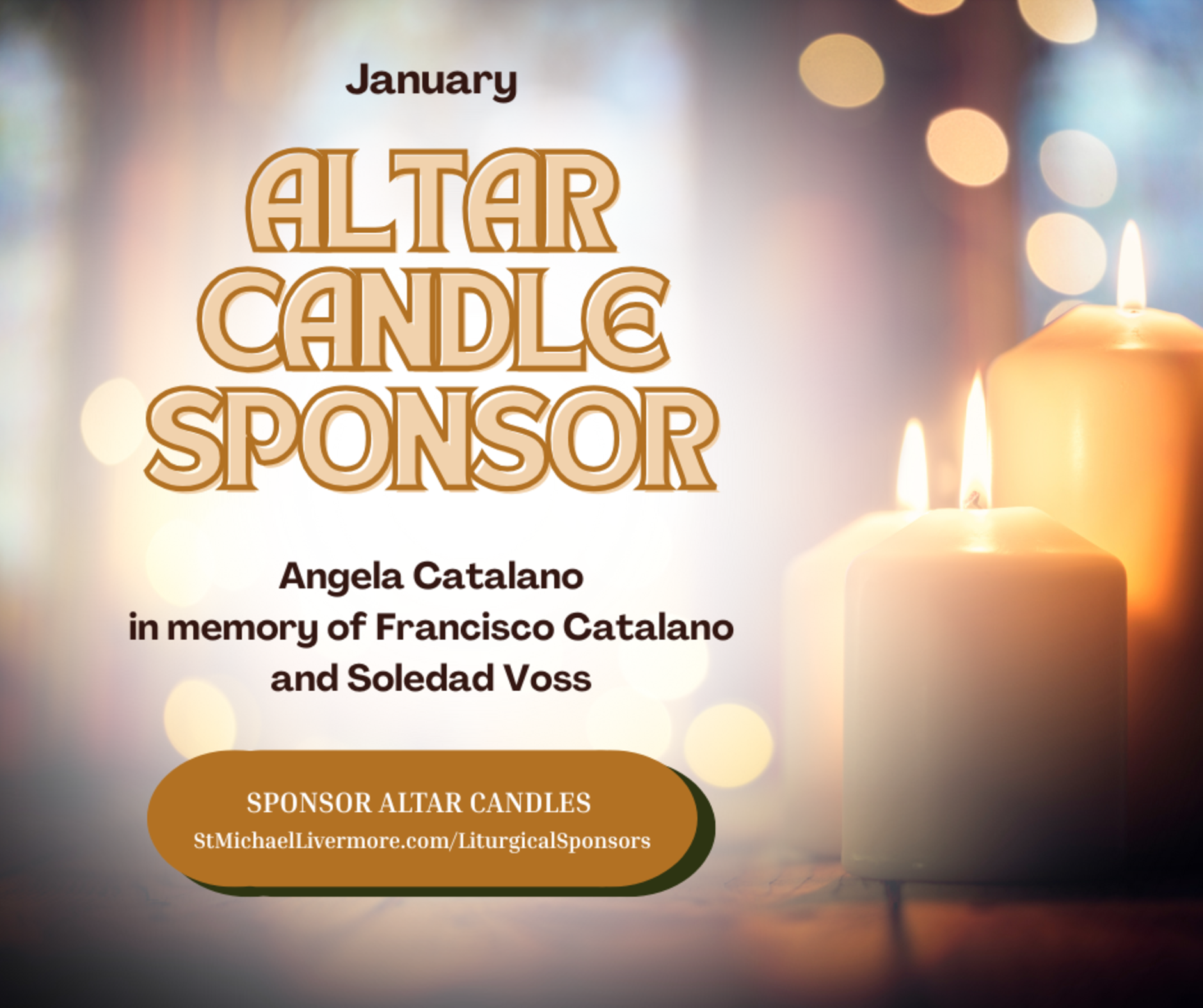 Altar Candles January English