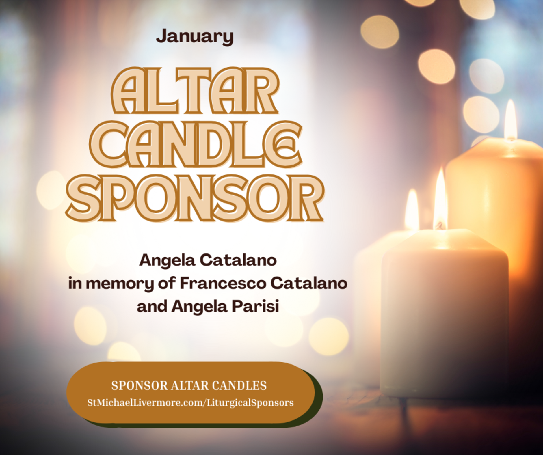 Altar Candles January English