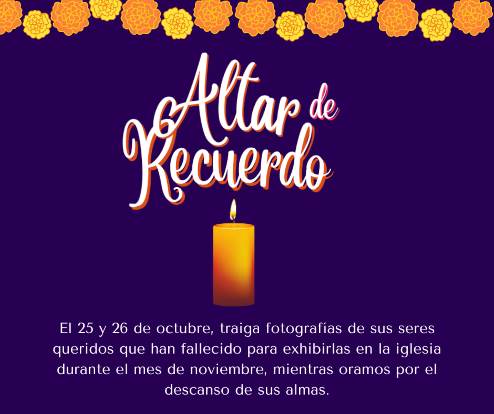 Altar Of Remembrance Spanish