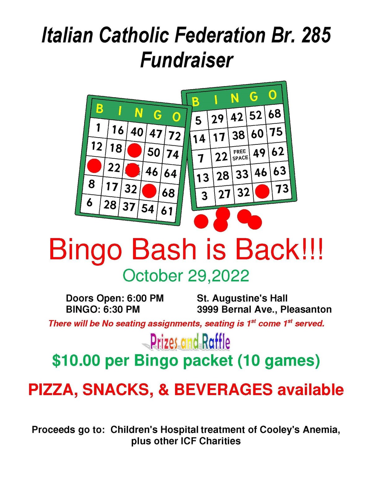 Bingo Bash Flyer 10 29 22