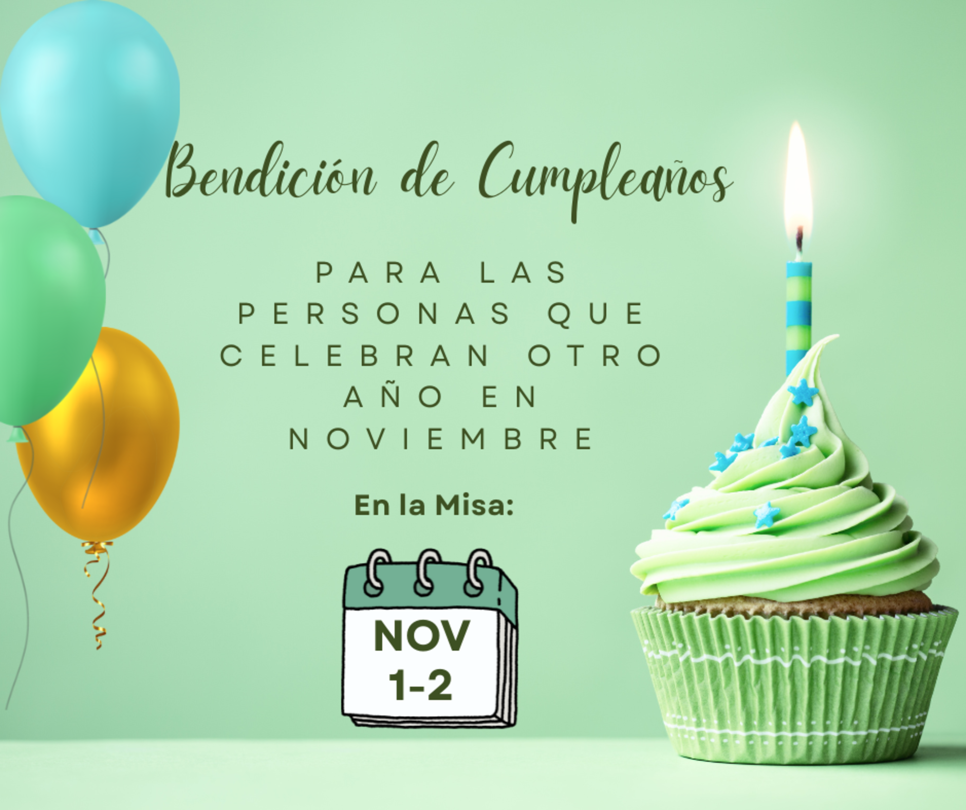 Birthday Blessing November Spanish