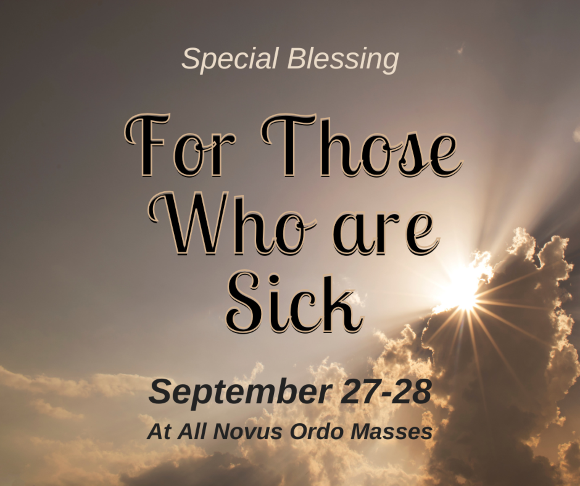 Blessing For Sick   English