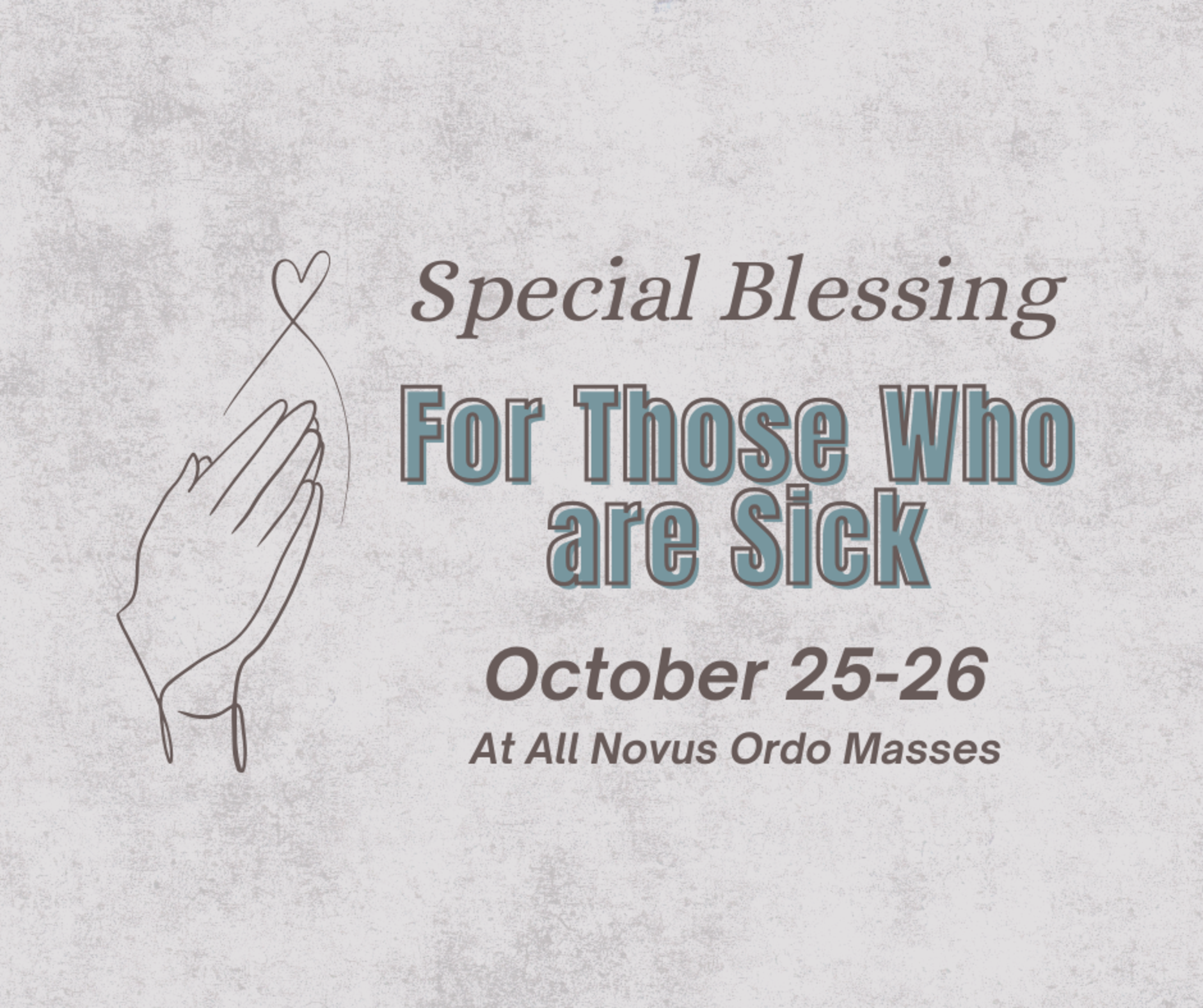 Blessing For Sick   English