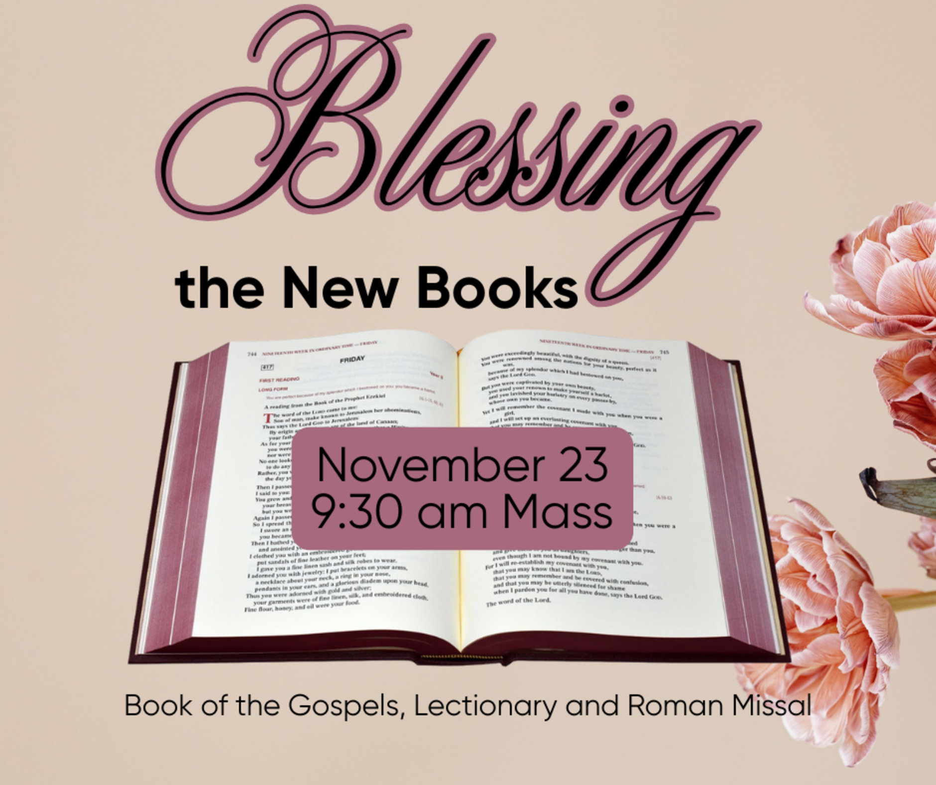 Blessing Of The New Books