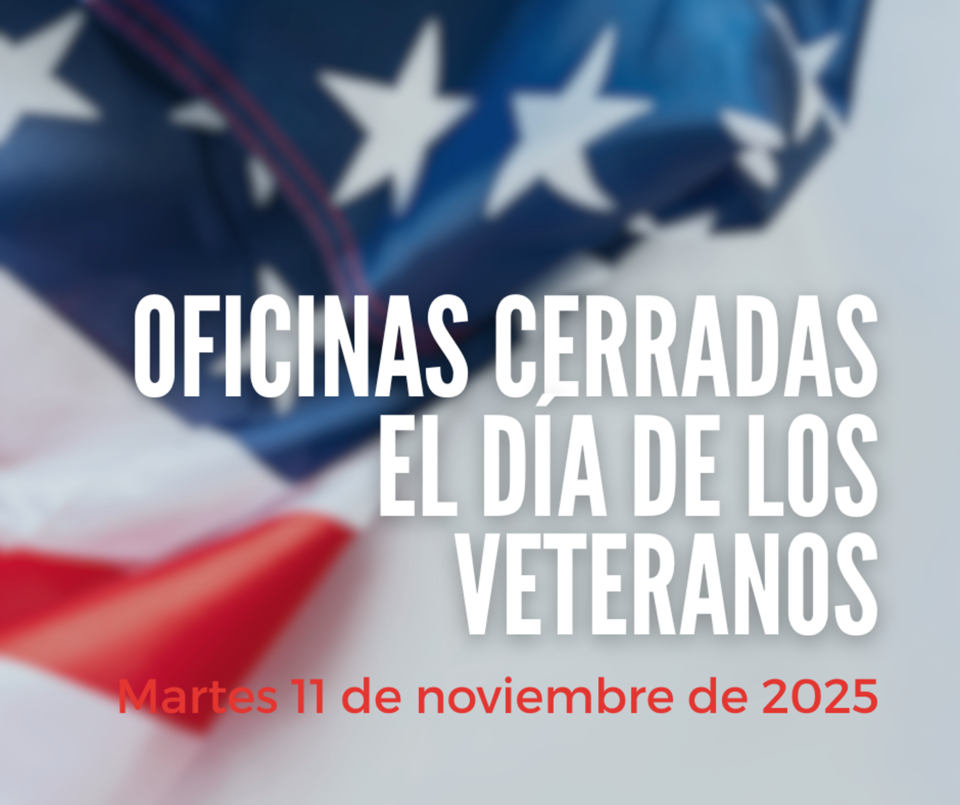 Closed For Veterans Day Spanish