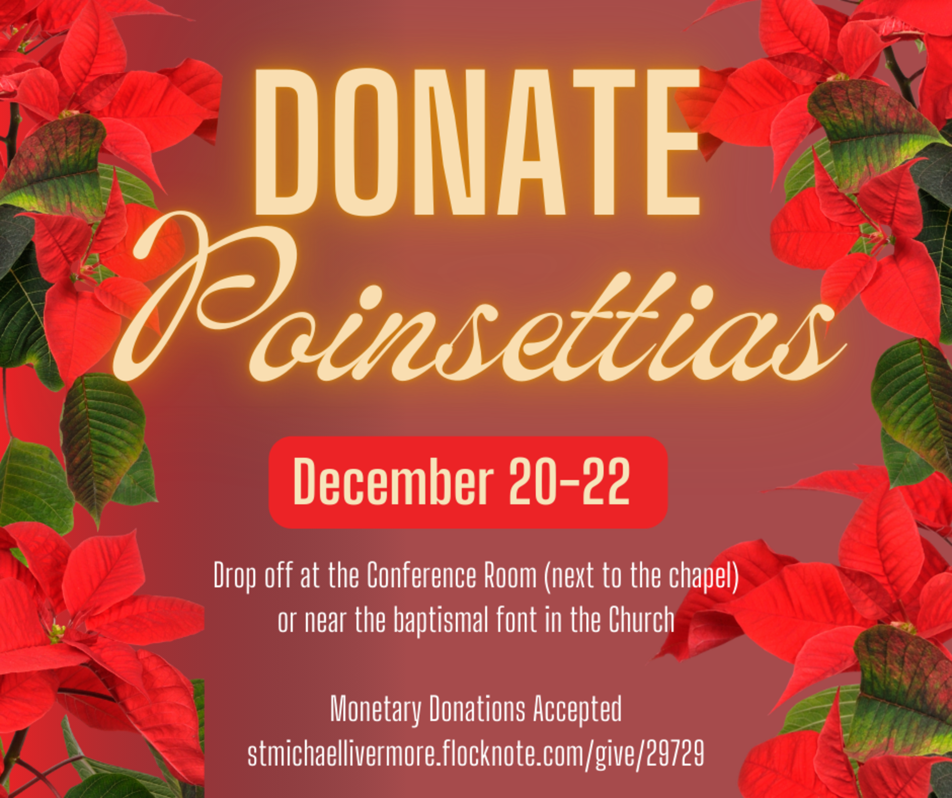 Donate Pointsettias 2022