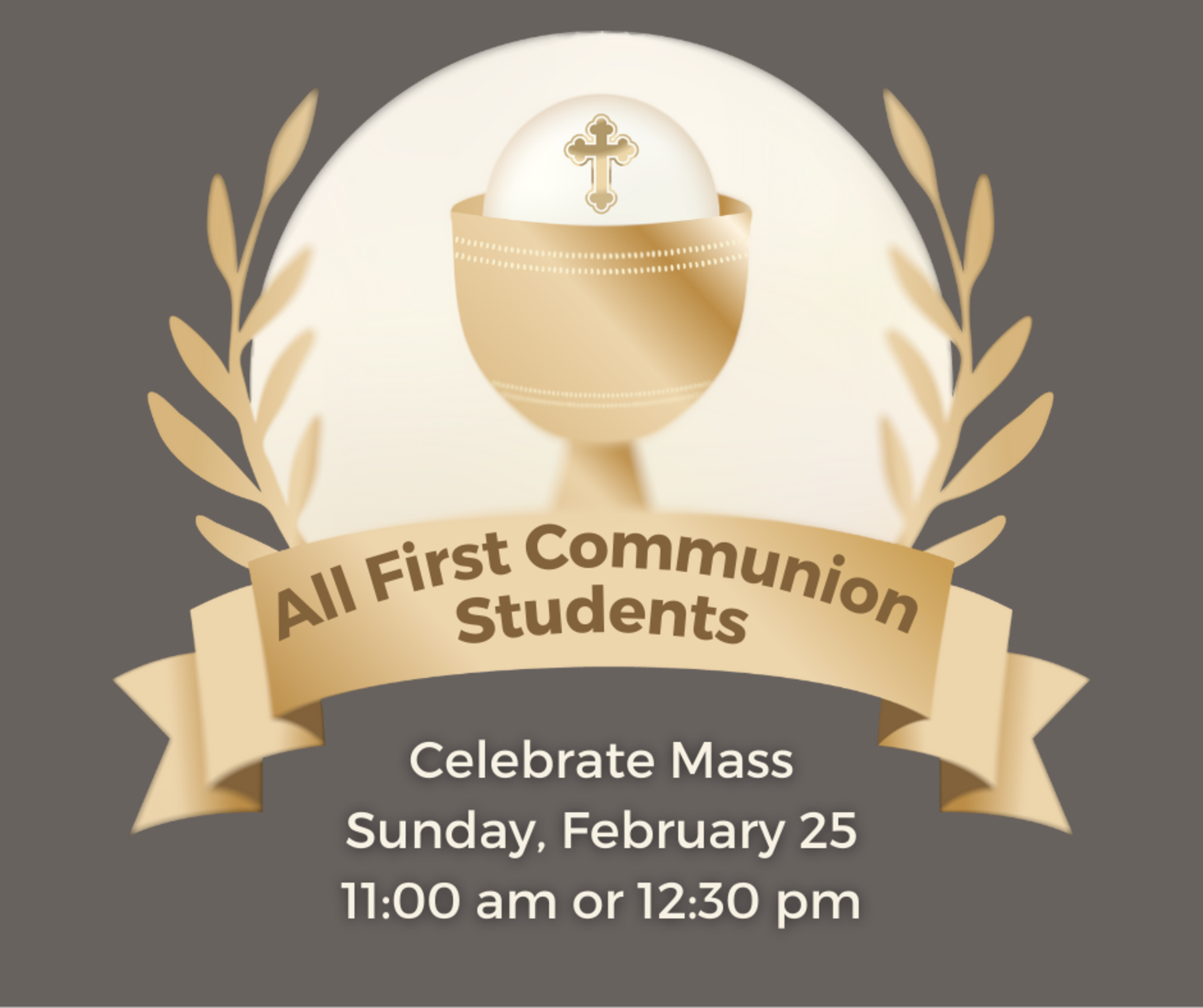First Communion Students