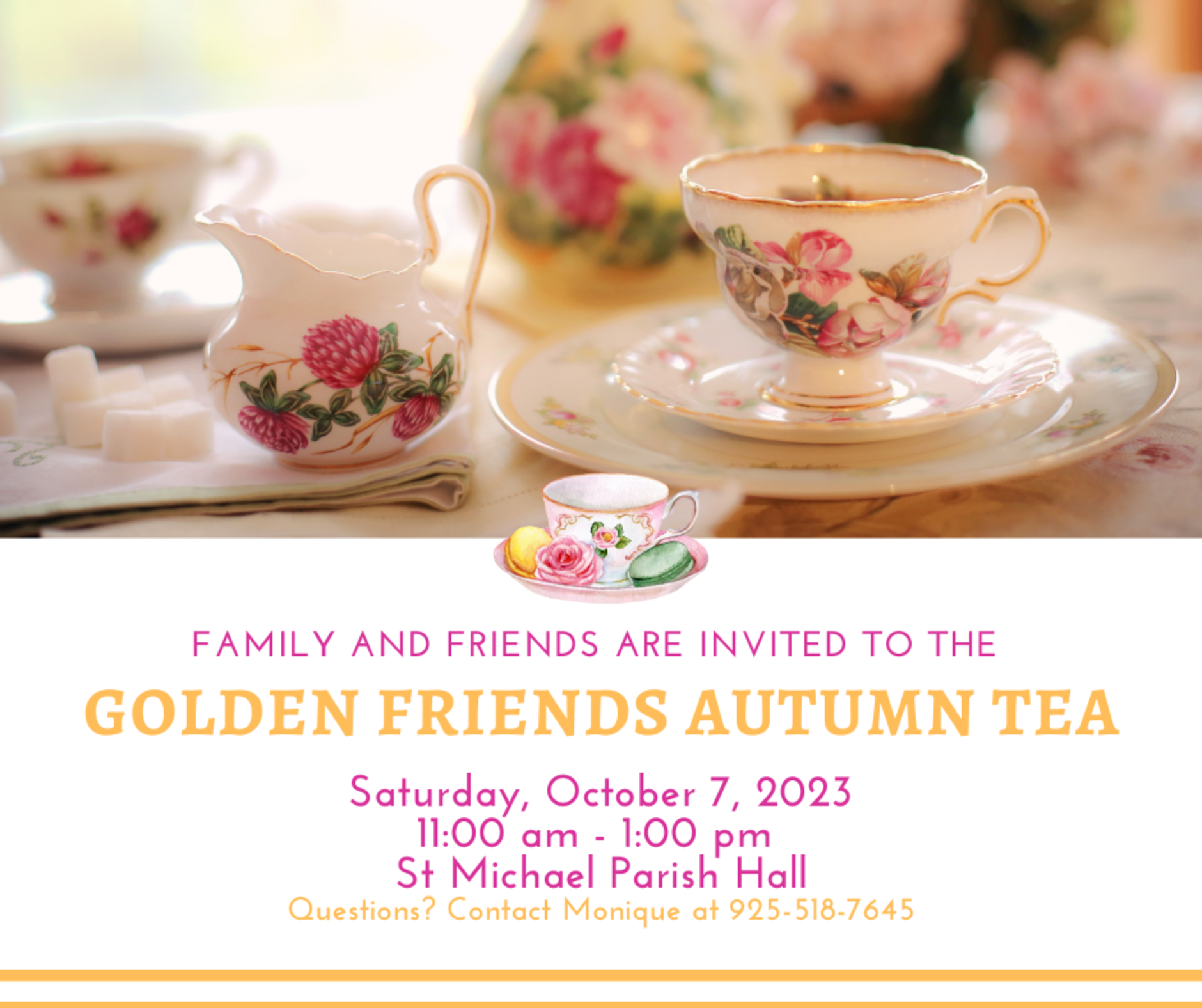 Golden Friends Autumn Tea Table Decorators  2