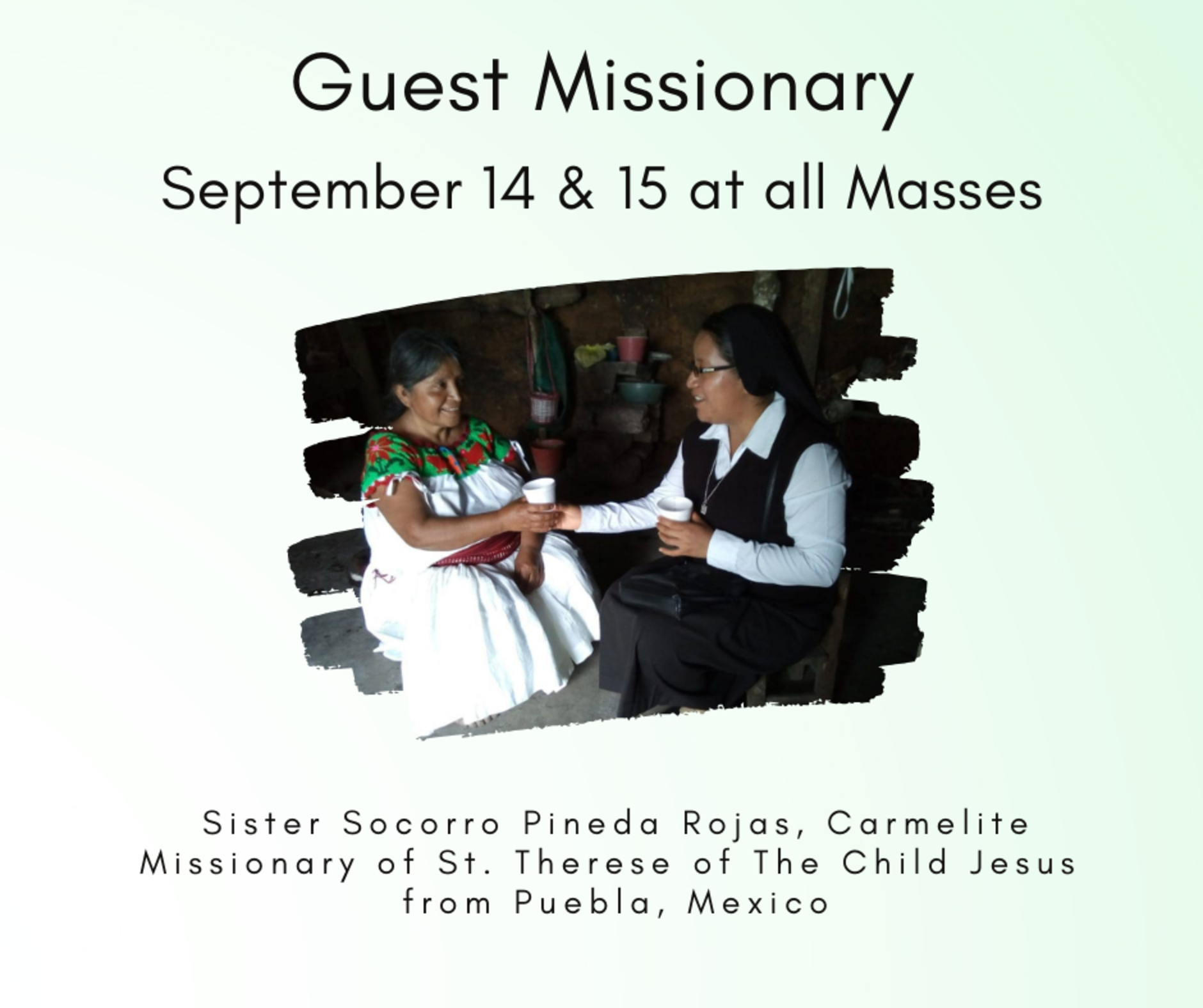 Guest Missionary September 14 15