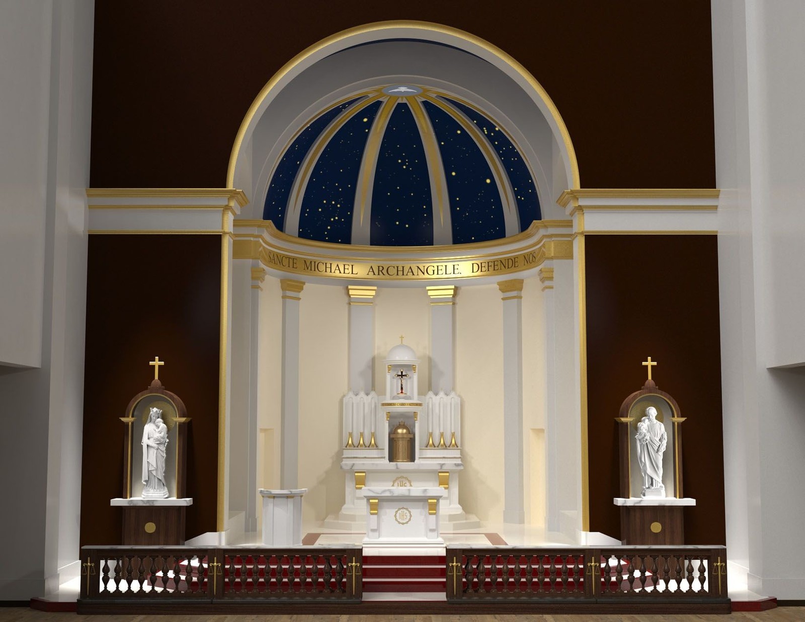 High Altar With Starfield
