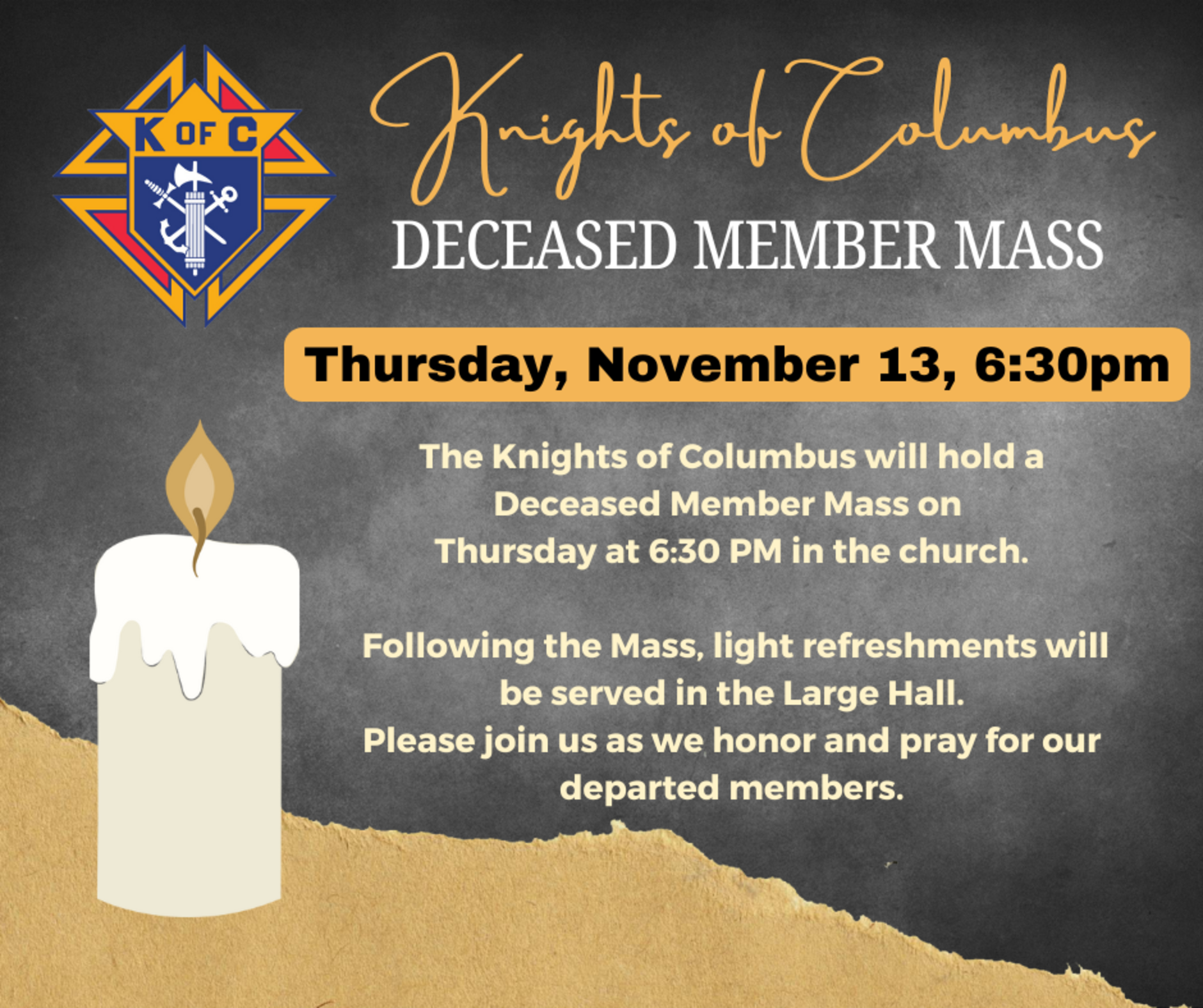 Koc Deceased Member Mass