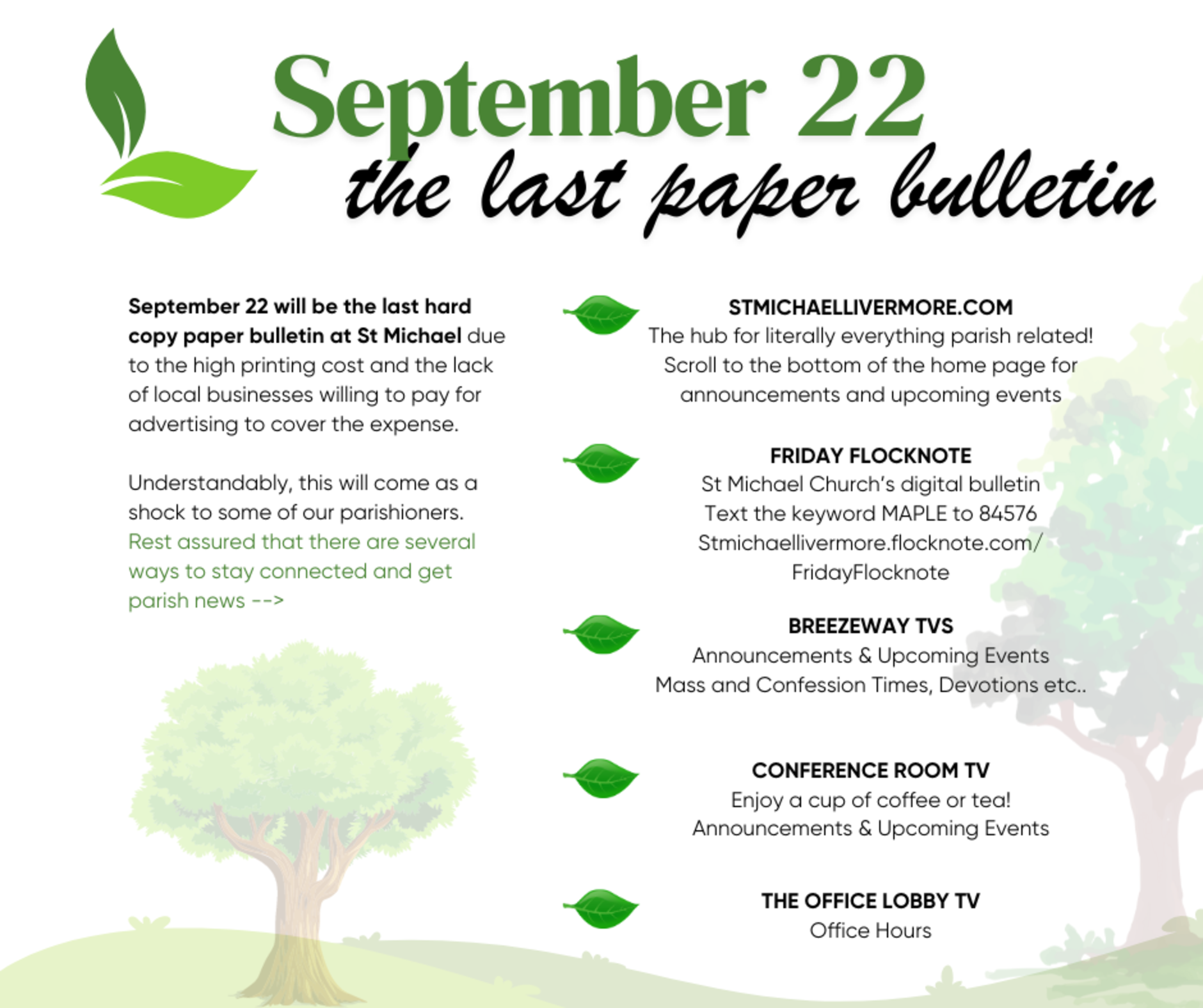 Last Bulletin Sept 22