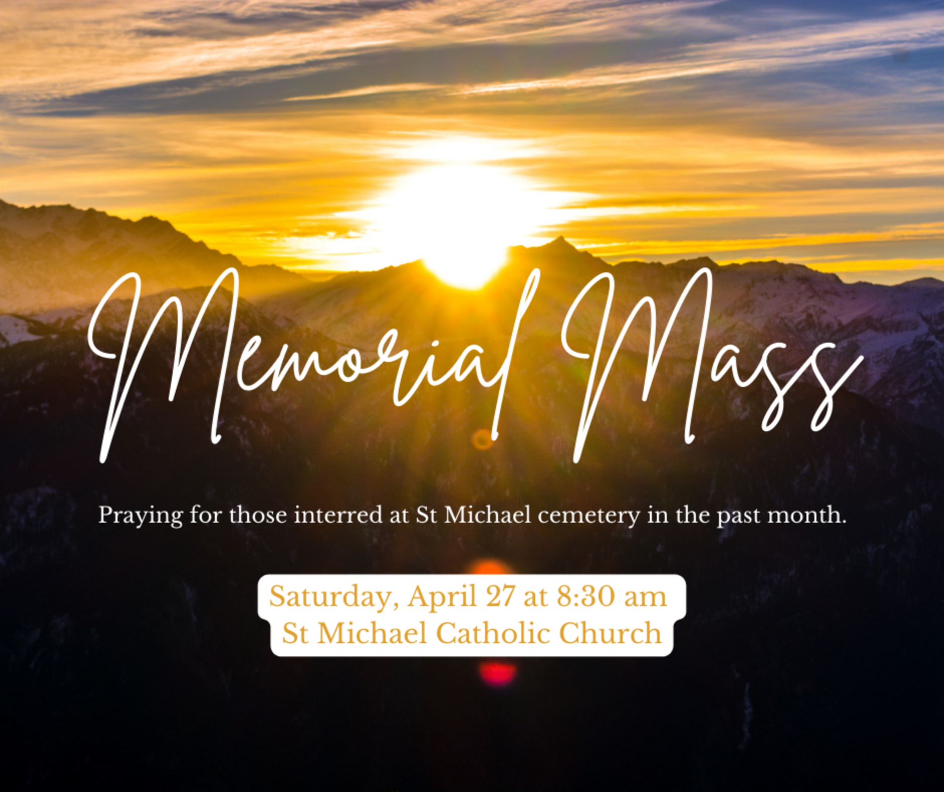 Memorial Mass Every Last Saturday 4