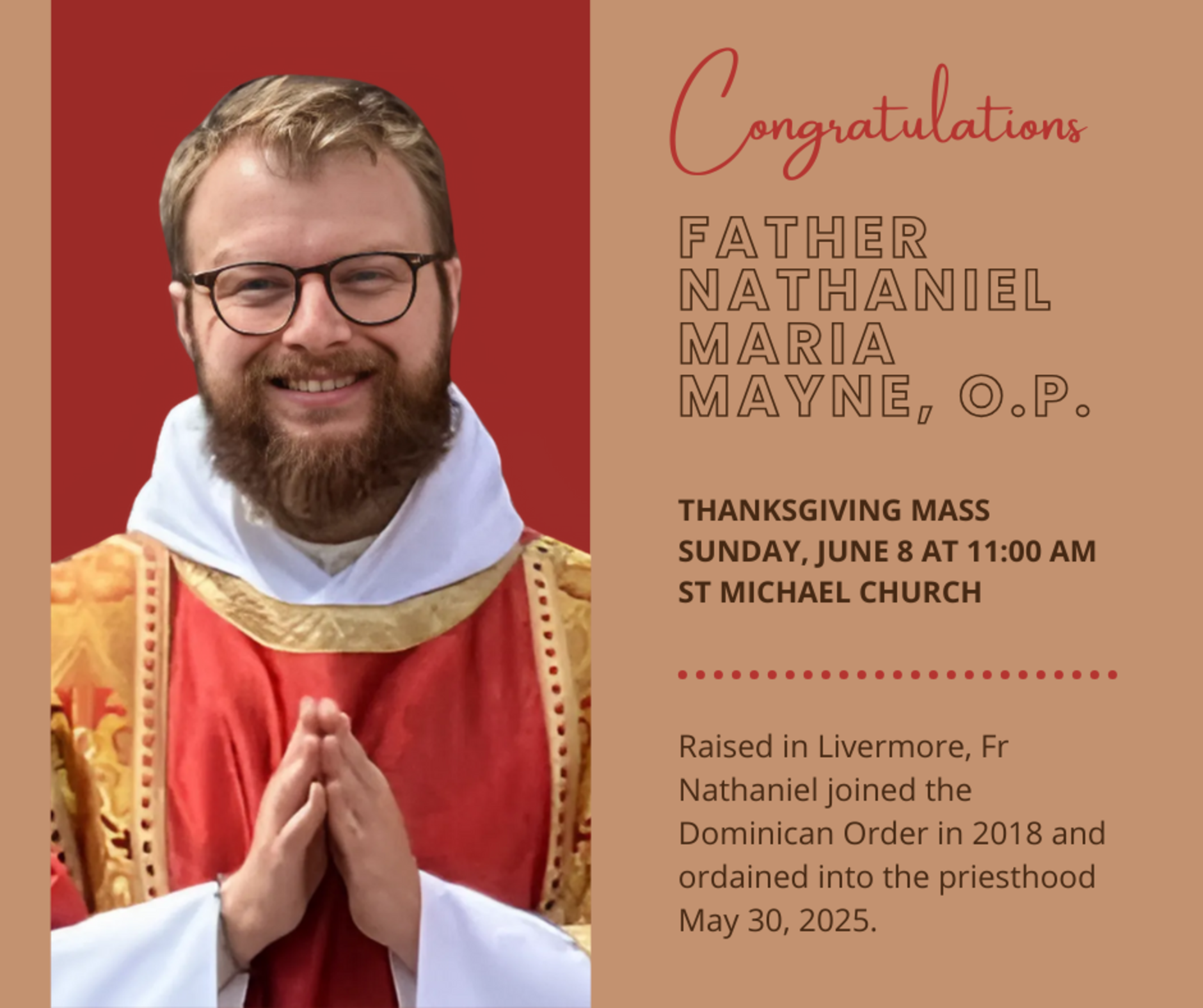 Nathaniel.maynes Homecoming Mass