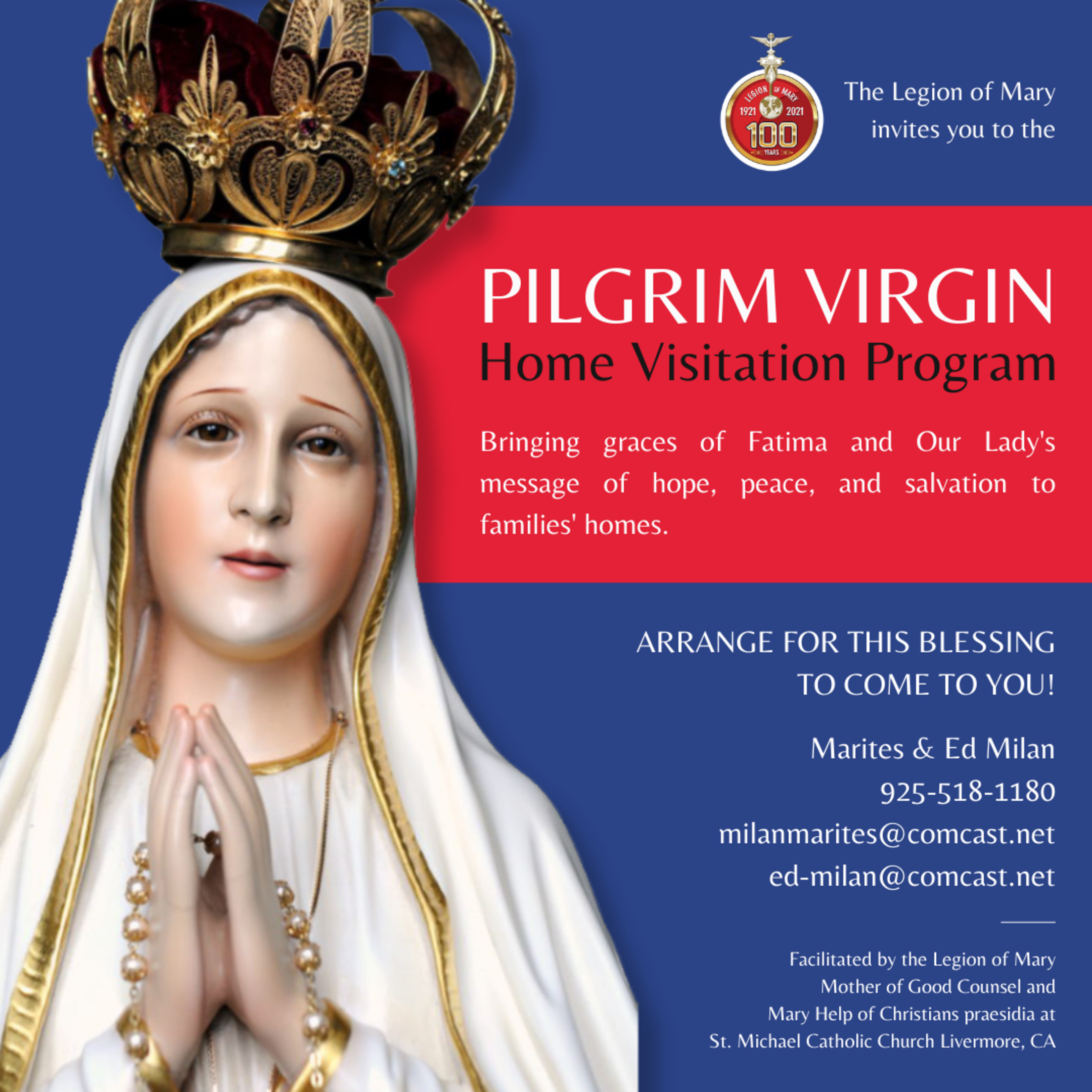 Pilgrim Virgin Brochure Trifold - Front