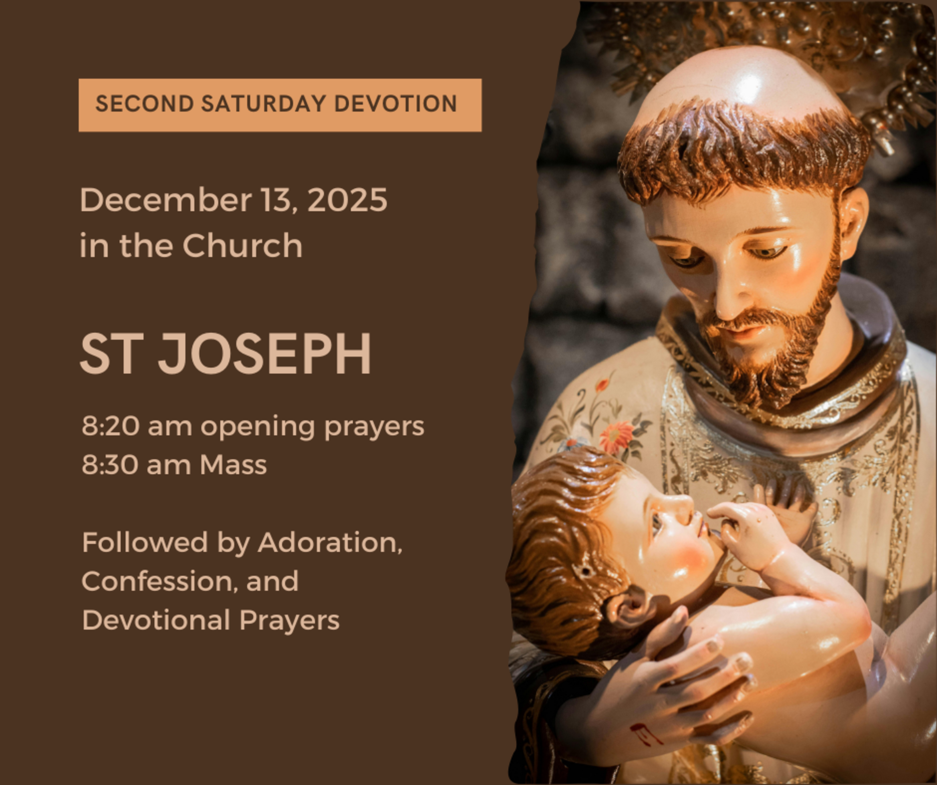 Second Saturday St Joseph