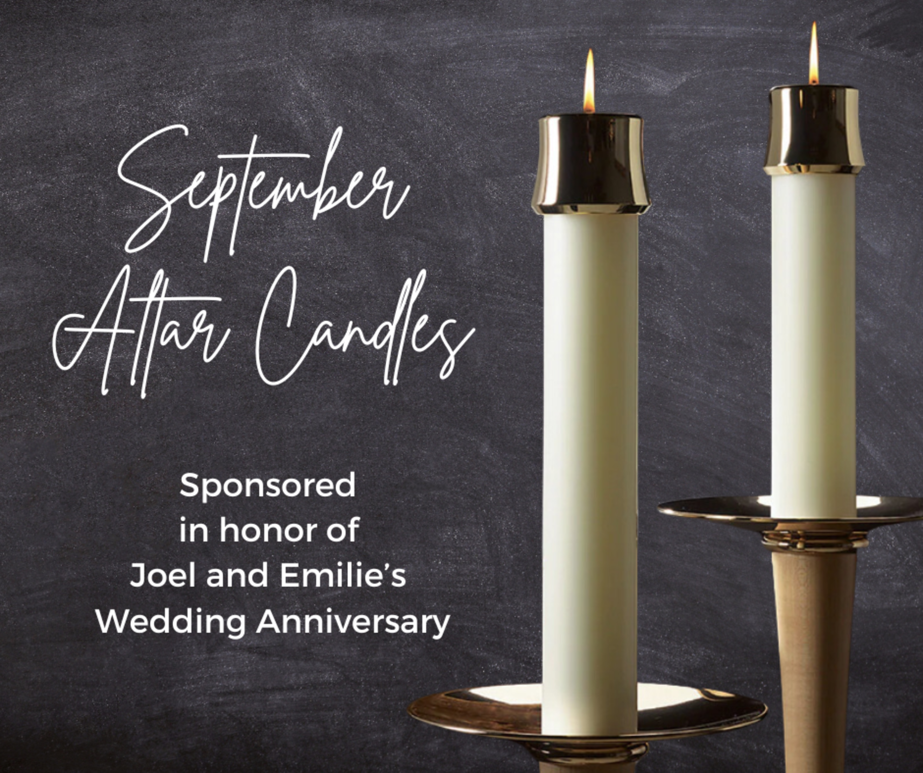 September Altar Candles