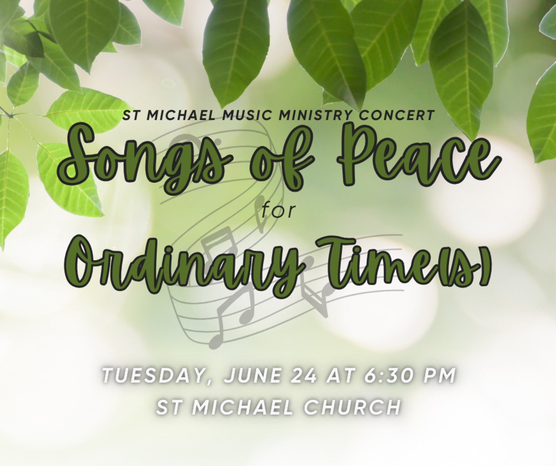 Songs Of Peace For Ordinary Times