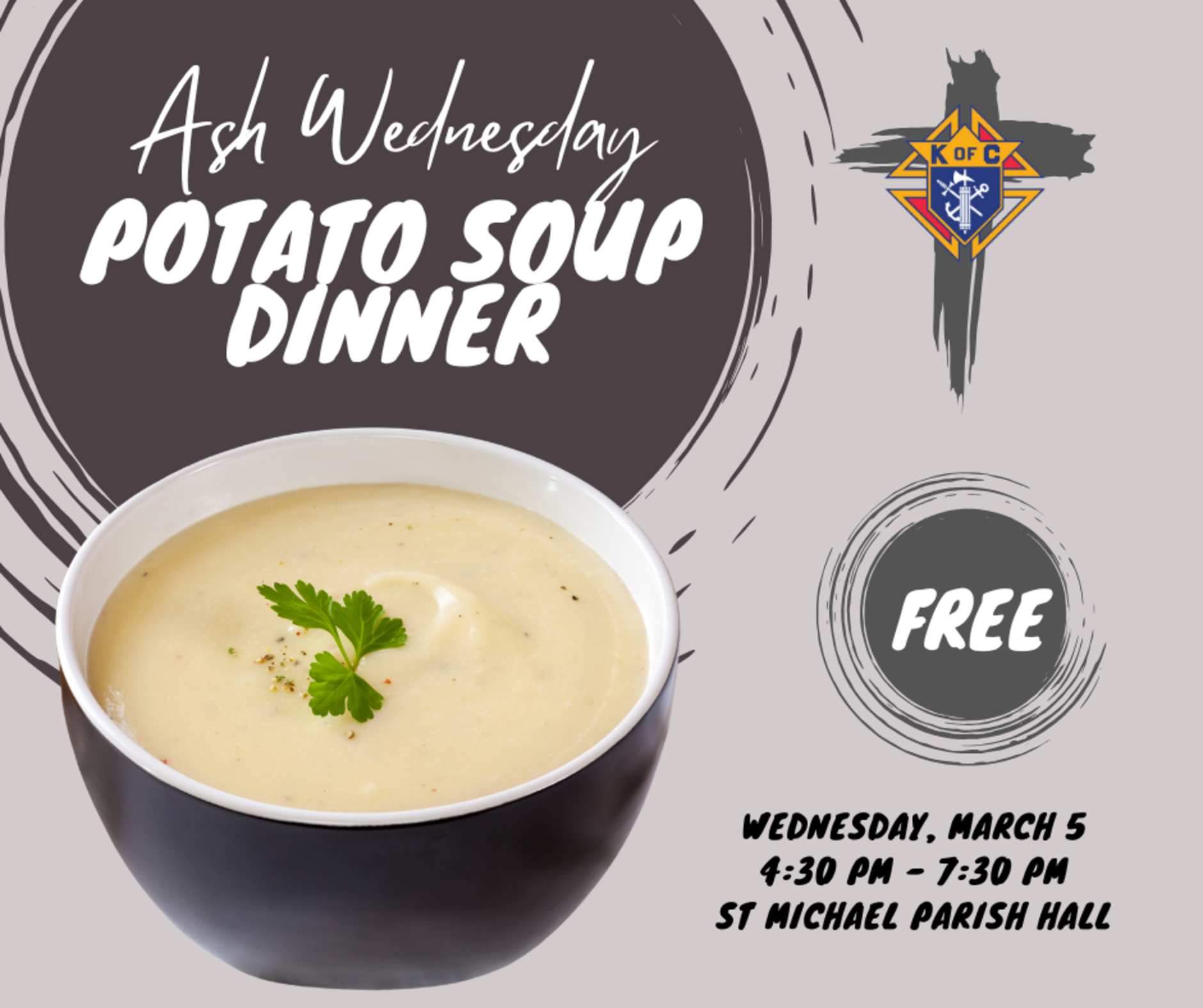 Ash Wednesday Soup Dinner