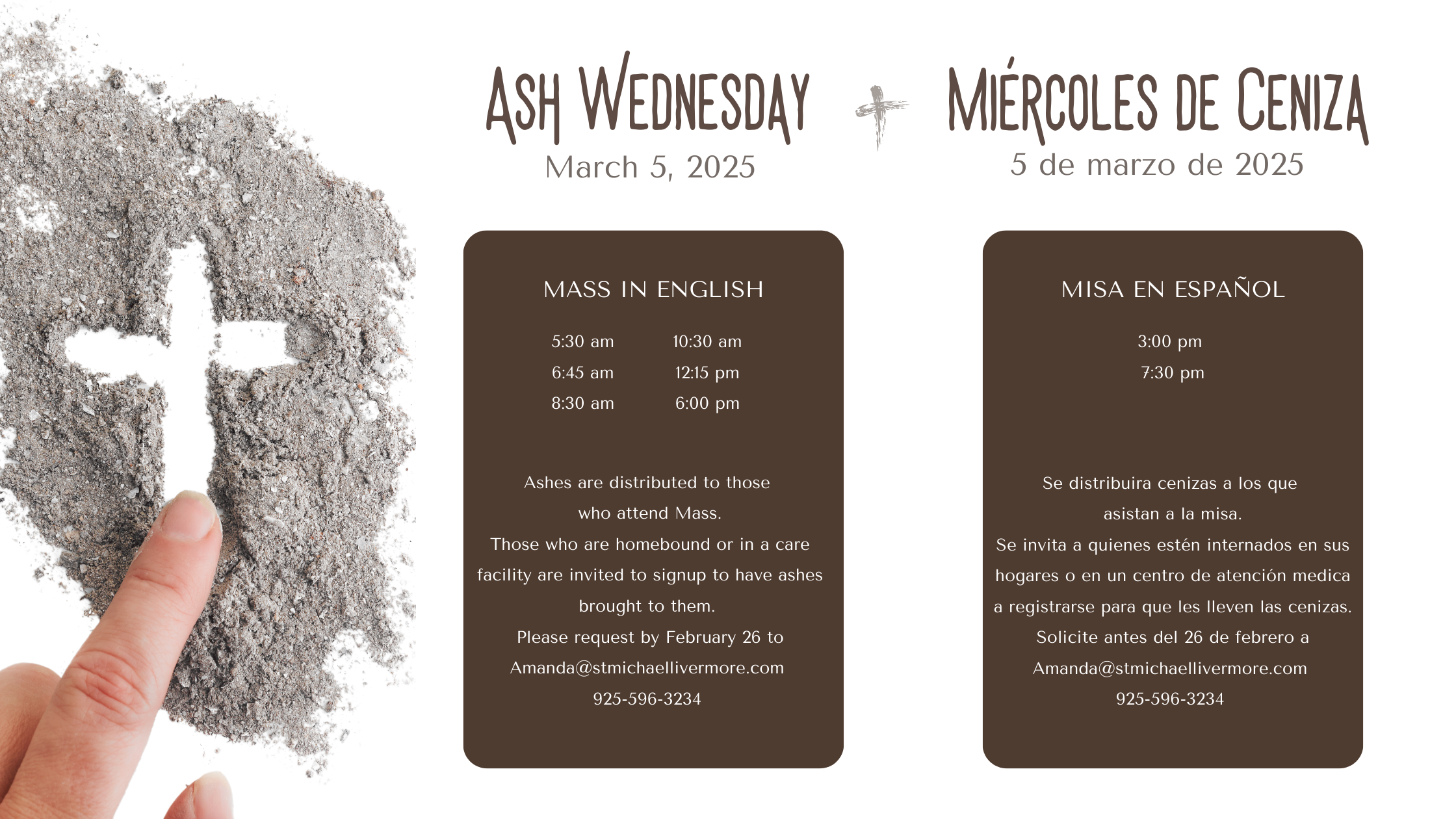 Ash Wednesday 2025 Website Banner