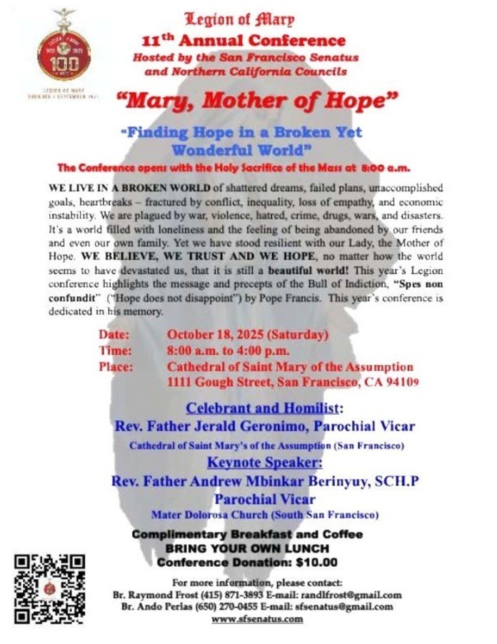 Flyer   Legion Of Mary 11th Annual Conference 2025 10.18.25 Zoomed