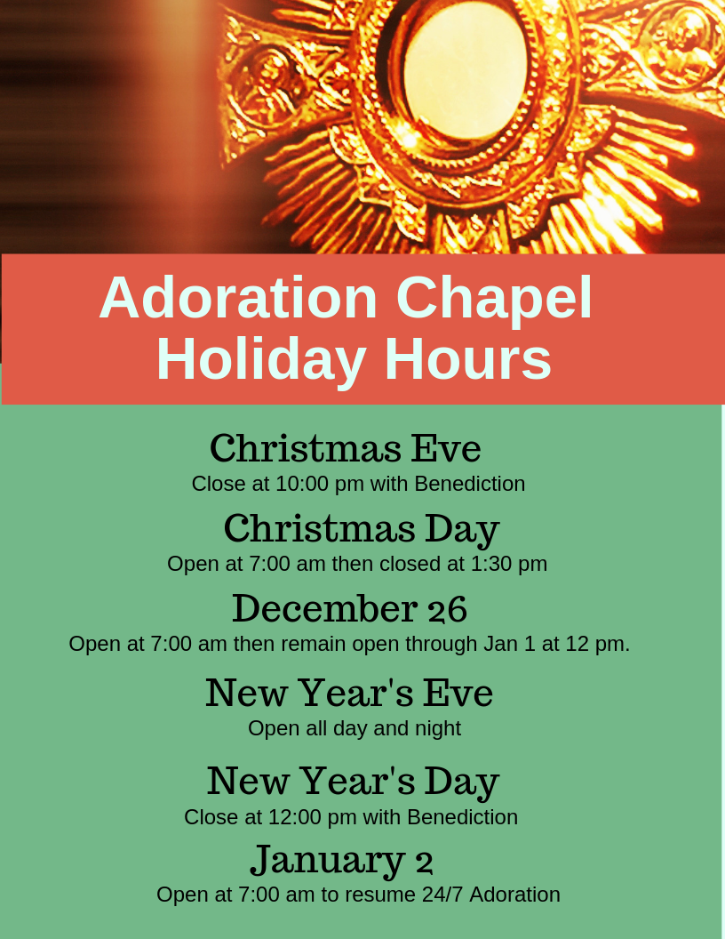 Perpetual Eucharistic Adoration | St. Michael Catholic Church