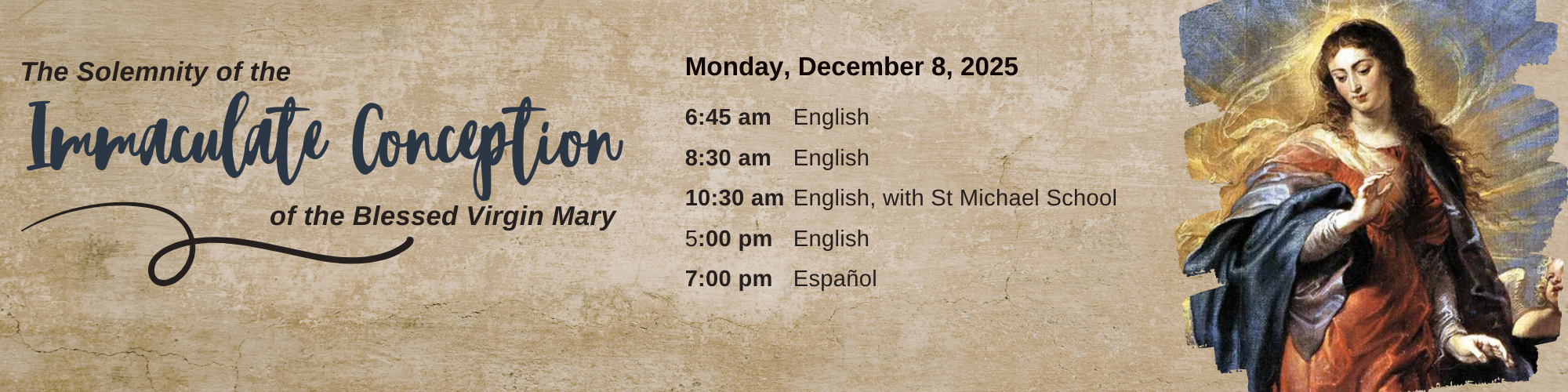 Immaculate Conception English