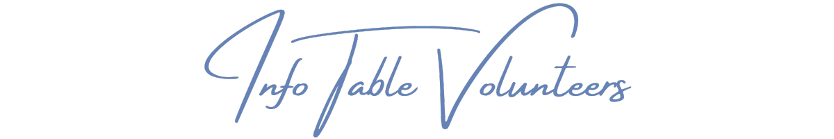 Info Table Volunteers
