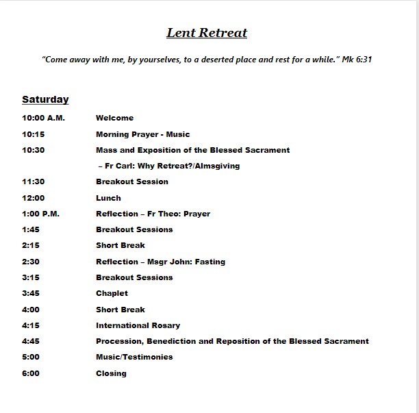 Lent Retreat 2023 Revised