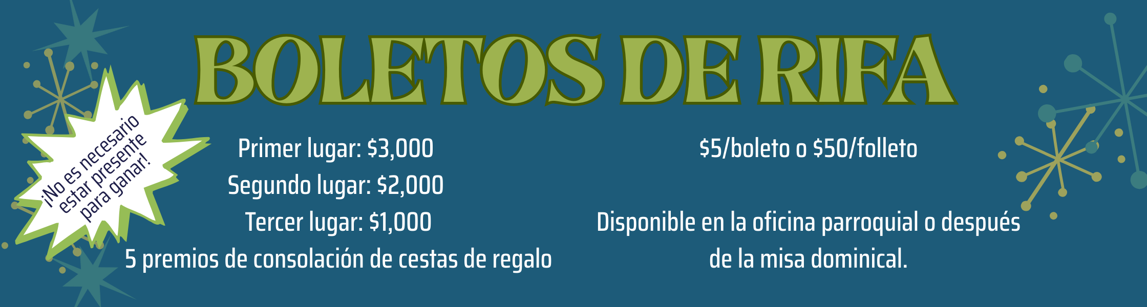 Raffle Tickets   Spanish