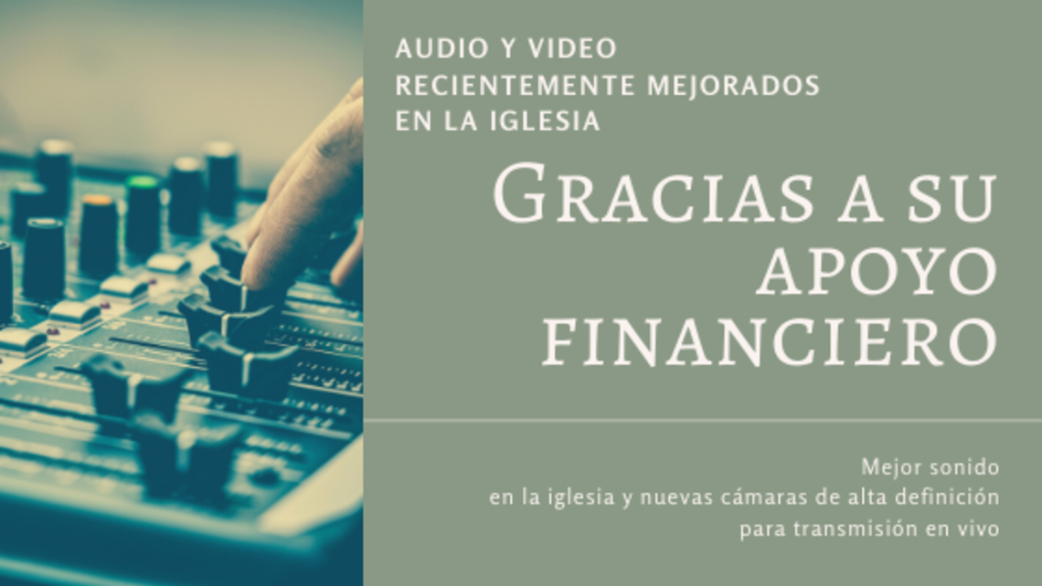 Gracias a su apoyo financiero