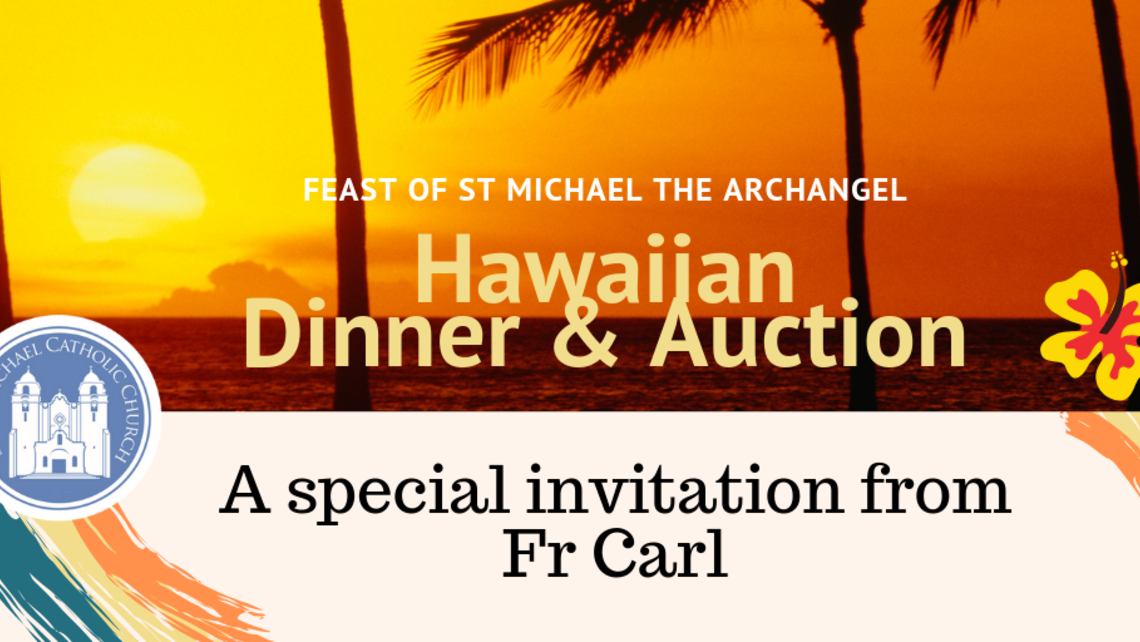 Hawaiian Dinner Auction Fr Carls Invitation