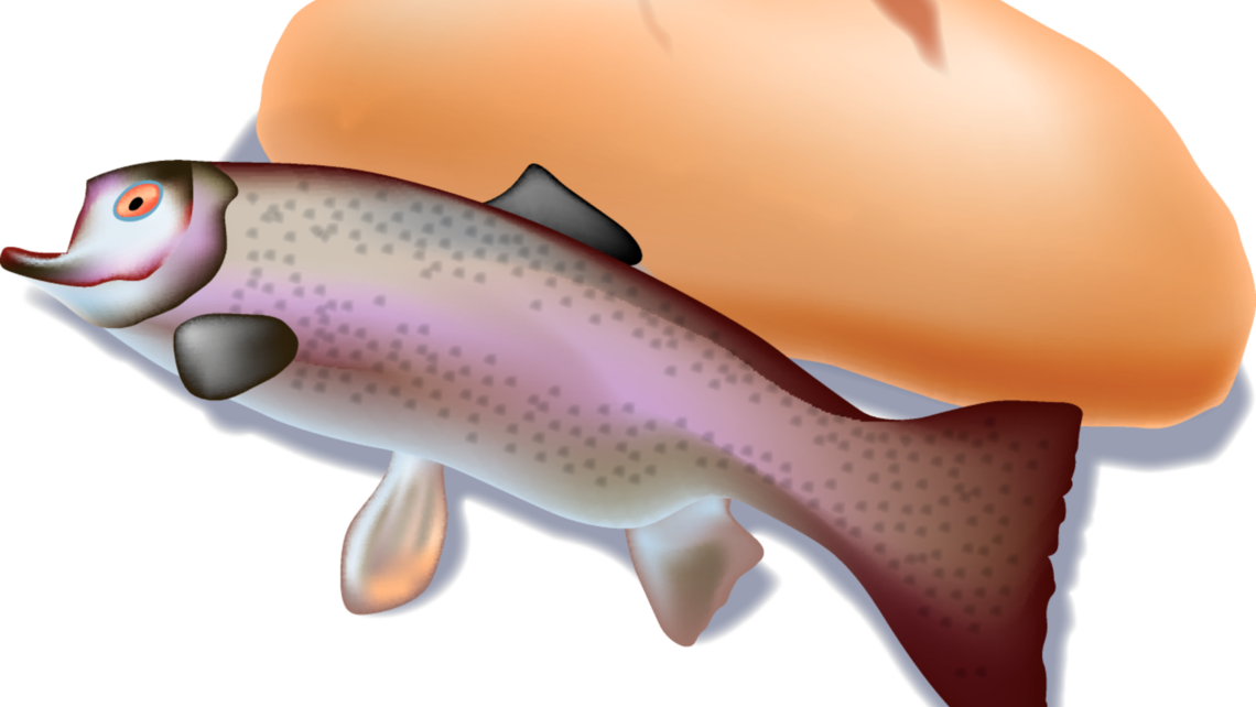 5 loaves and 2 fish clipart png