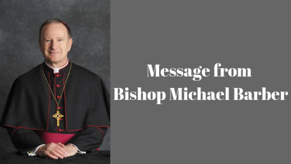 Message From Bishop Michael Barber