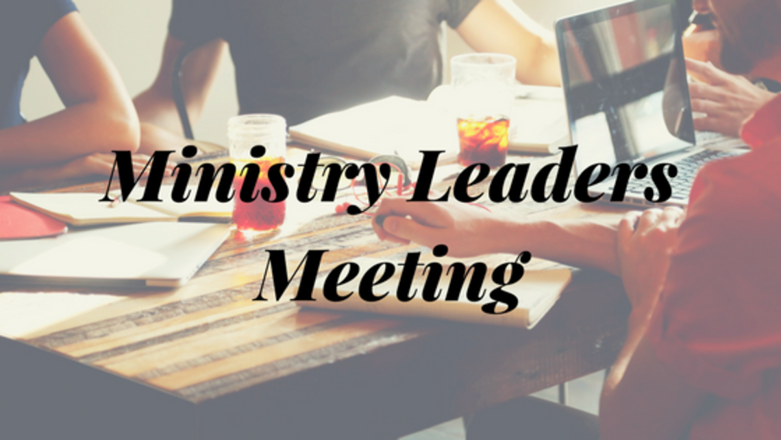 Mandatory Leaders Meeting for All Ministries St. Michael Catholic Church