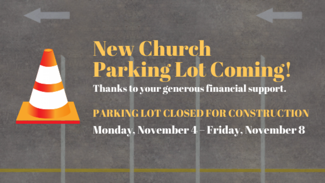 New Parking Lot Coming Blog