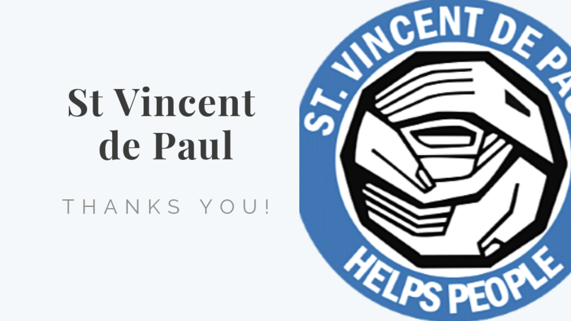 St Vincent de Paul Thanks You St. Michael Catholic Church