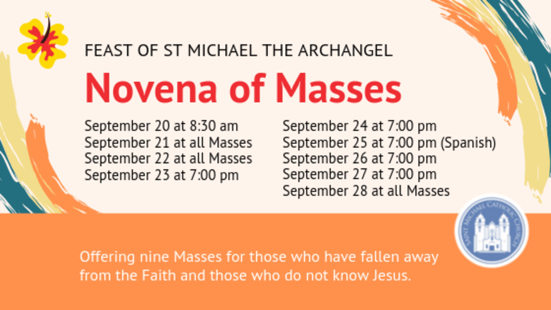 Novena To St Michael St Michael Catholic Church