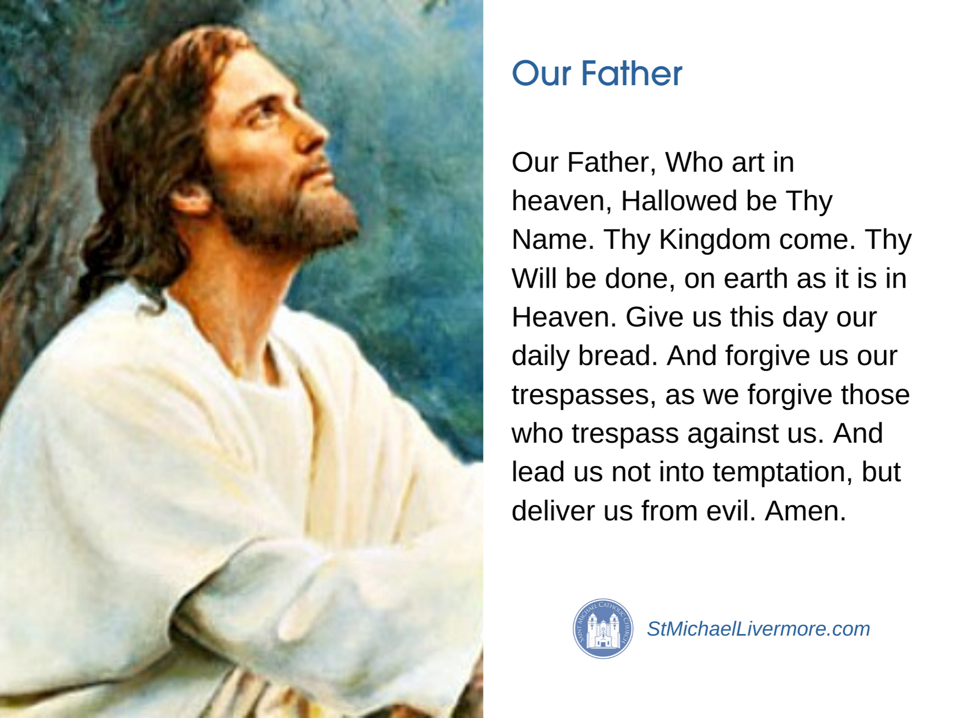Our Father Prayer Card Printable Printable Word Searches